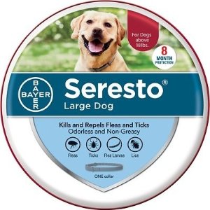 Seresto 8 Month Flea & Tick Prevention Collar for Large Dogs, 2 Counts
