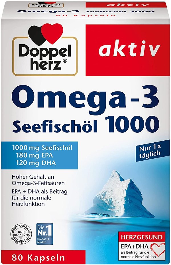 Omega-3鱼油 1000mg 80粒