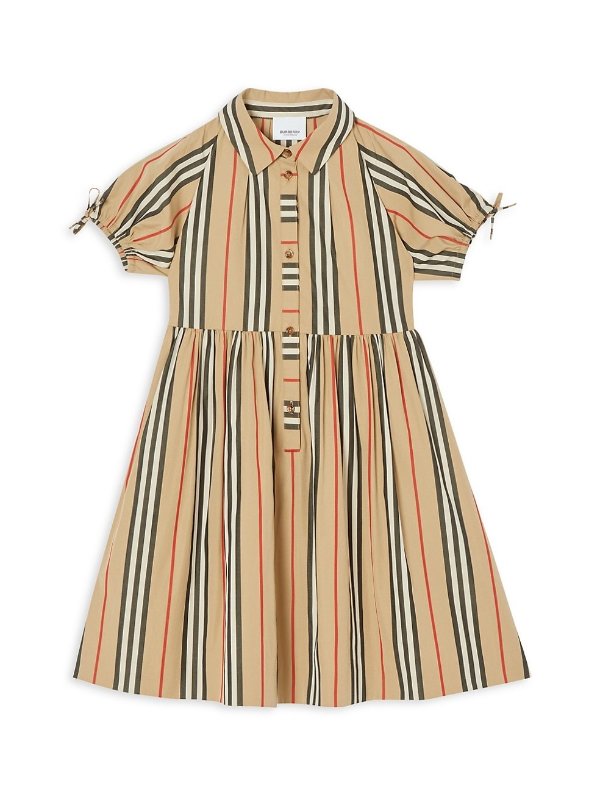 Little Girl's & Girl's Josephine Striped Shirtdress