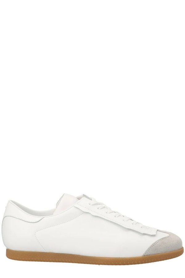 Panelled Lace-Up Sneakers