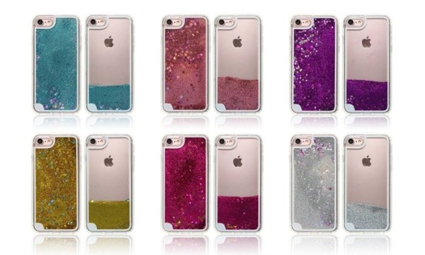 Quicksand Glitter Liquid Case for iPhone 5/5s/SE, 6/6s, 6 Plus/6s Plus, 7/8, 7 Plus/8 Plus, & Samsung Models