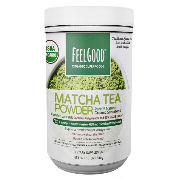 Good USDA Organic Matcha Tea Powder, 16 Ounces
