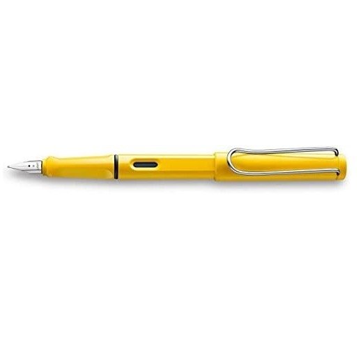 Safari Fountain Pen, Yellow Fine Nib (L18F)