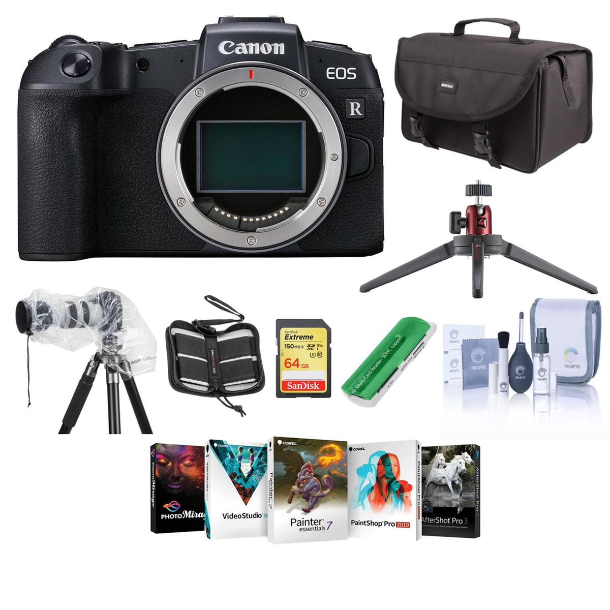 Canon EOS RP Mirrorless Full Frame Digtal Camera Body With Free PC Accessory Kit套装