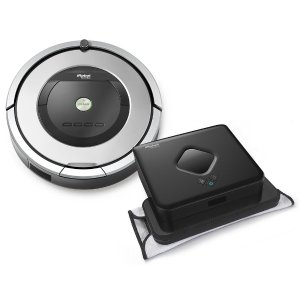 iRobot® Roomba 860 Vacuuming Robot + Braava 380t Mopping Robot Bundle