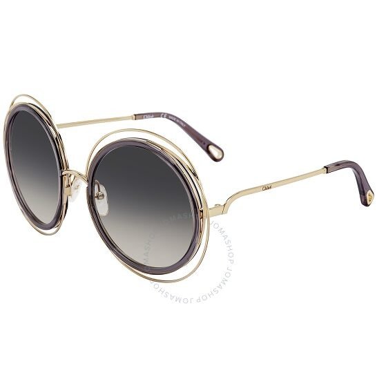 Transparent Grey Round Ladies Sunglasses CE120SD 731 58