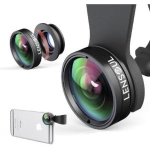 Lensoul 3 in 1 Clip-on Cell Phone Camera Lens Kit