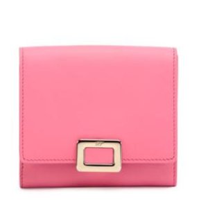 With Regular Price Purchased Roger Vivier  Mini Buckle Square Wallet, Bubblegum Pink @ Neiman Marcus
