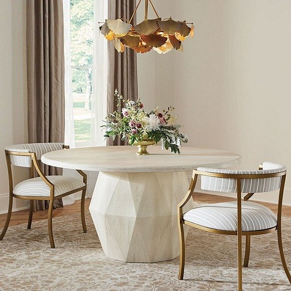 Leena Faceted Dining Table | Ballard Designs