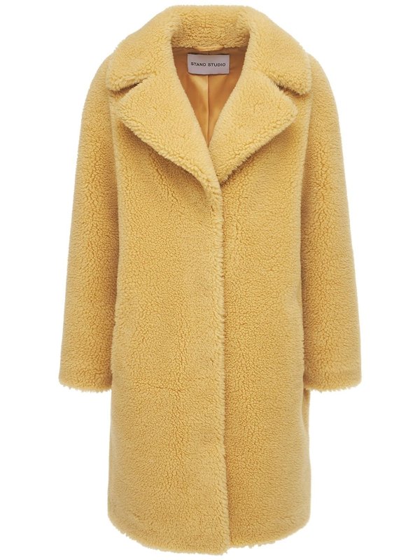 CAMILLE COCOON FAUX FUR TEDDY COAT