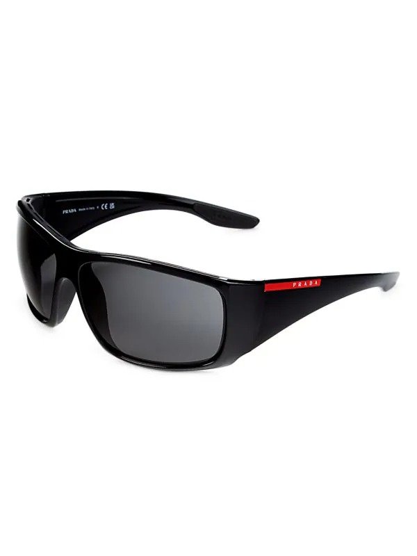 66MM Rectangle Sport Sunglasses
