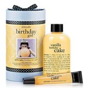 自然哲理官网 订单满$35免费送birthday girl vanilla birthday cake礼品套装