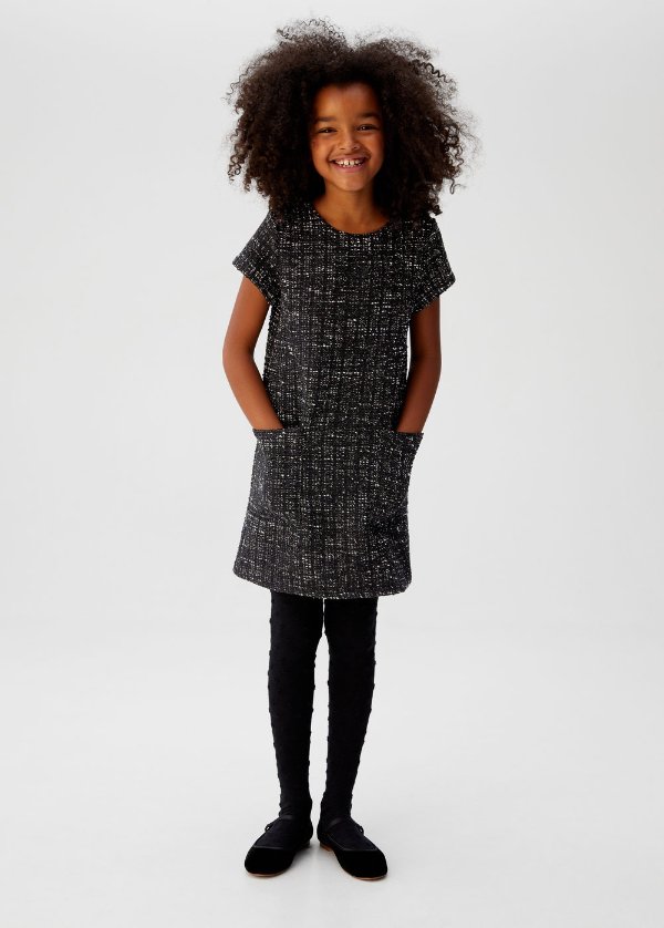 Pocket tweed dress - Girls | OUTLET USA