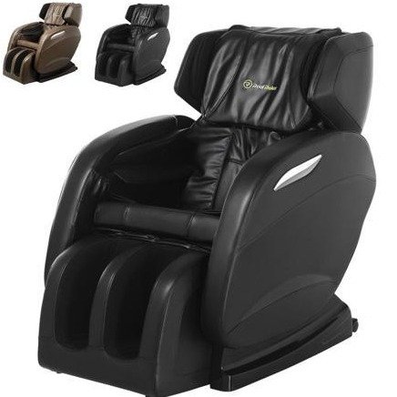 RealRelax Full Body Shiatsu Massage Chair Recliner ZERO GRAVITY Foot Roller-Black