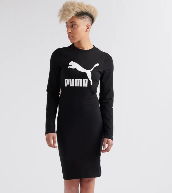 Puma Classics Logo Tight Dress (Black) - 57805701-001 | Jimmy Jazz