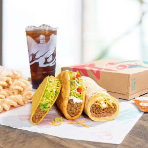 Taco Bell 新用户福利, Chalupa Cravings Box + Doritos Locos Taco