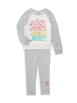 Juicy Couture Baby Girl's 2-Piece Graphic Top & Pants Set