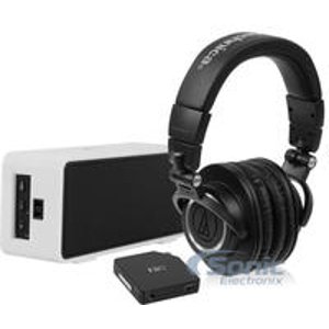 Audio-Technica ATH-M50X Headphones + Creations Bluetooth Speaker + FiiO E6 Amplifier