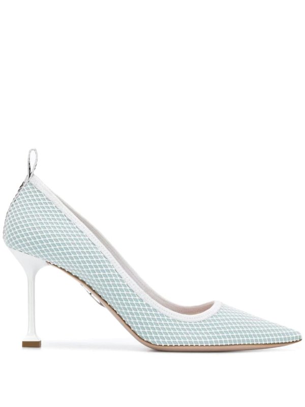 fishnet pointed pumps