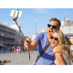 Sharper Image Selfie Stick for All Phones - Retail Packaging - Black