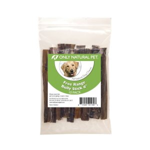 $21.39 with Auto DeliveryOnly Natural Pet Free Range Bully Sticks 6 in 10 Pack