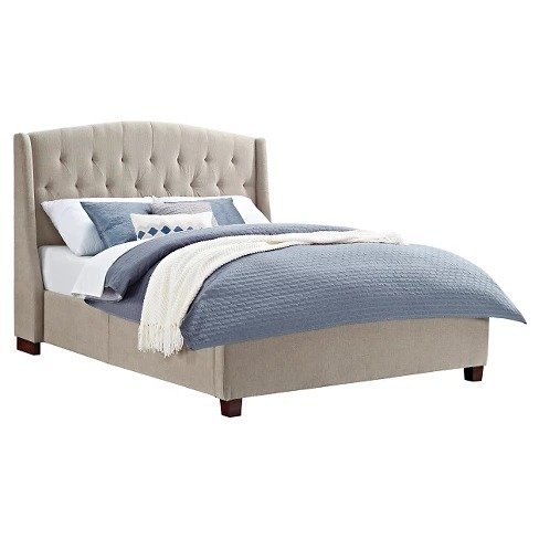 Tufted Wingback Upholstered Bed (Queen) - Dorel Living&#174;