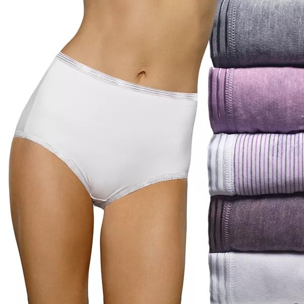 Women's Fruit of the Loom® Signature 5-pack Ultra Soft Brief Panty Set 5DUSKBR
