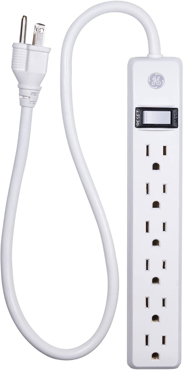 6-Outlet 2Ft Cord Power Strip