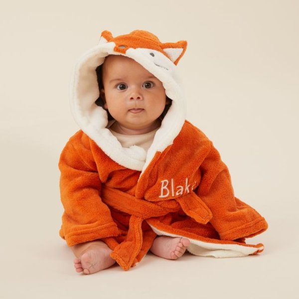 Personalized Fox Robe Welcome %1