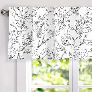 Carson Carrington Tappet Sketch Pattern Lined Window Valance