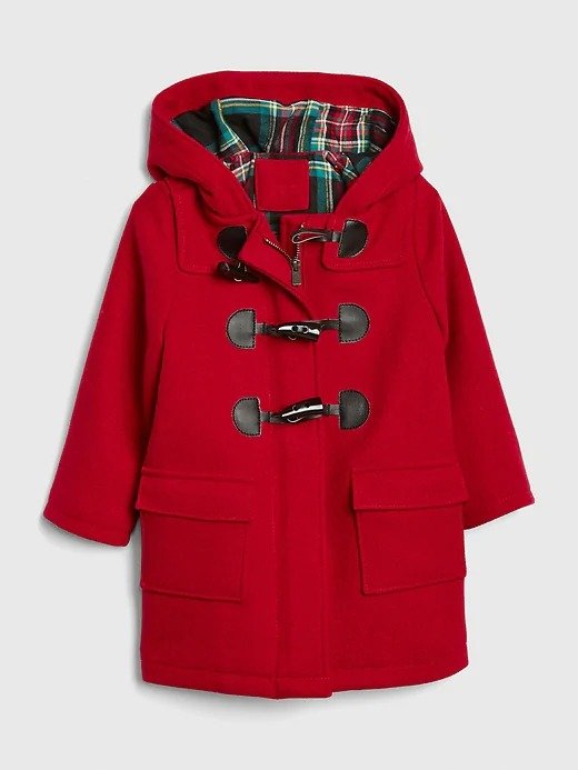 Toddler Flannel-Lined Duffle Coat