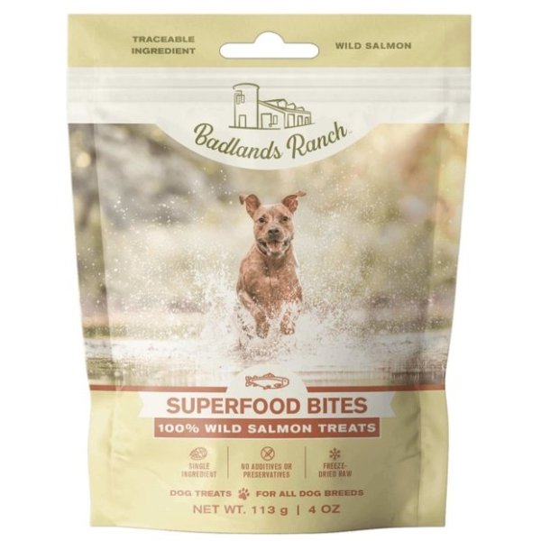 Badlands Ranch Salmon Grain-Free Freeze-Dried Raw Dog Treats