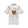 Mesh Knit Striped-Trim Shirt w/ Logo Embroidery, Size 5-7