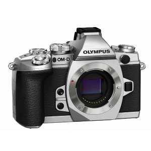 Olympus OM-D E-M1 16MP Mirrorless Digital Camera with 3-Inch LCD (Body Only) (Silver w/ Black Trim)