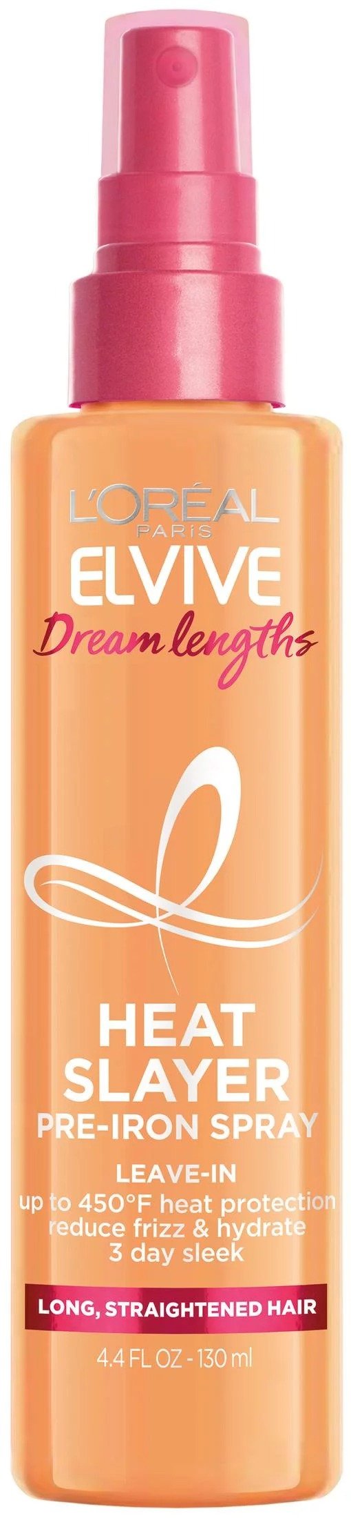 Elvive Dream Lengths Heat Slayer Pre-Iron Spray, Heat Protection, 4.4 oz