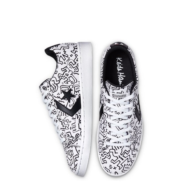 x Keith Haring 联名皮帆布鞋