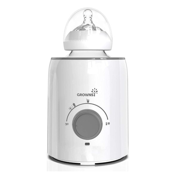 GROWNSY Bottle Warmer,5-in-1Fast Baby Food Heater&Defrost BPA-Free Warmer