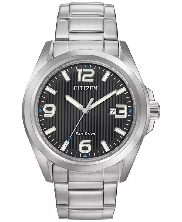 Men's Eco-Drive Stainless Steel Bracelet Watch 43mm AW1430-86E