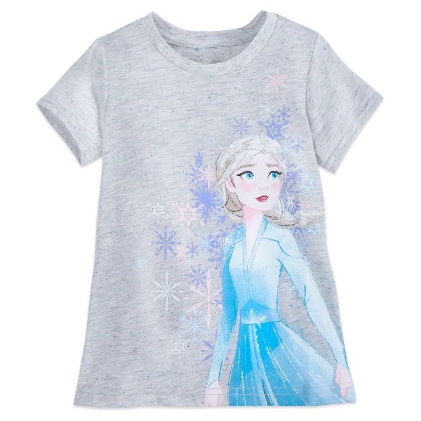 Elsa 图案女童T恤