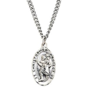 St. Christopher Medallion Necklace