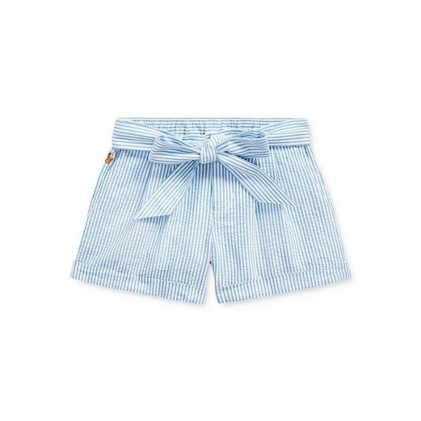 Girls' Seersucker Shorts - Little Kid