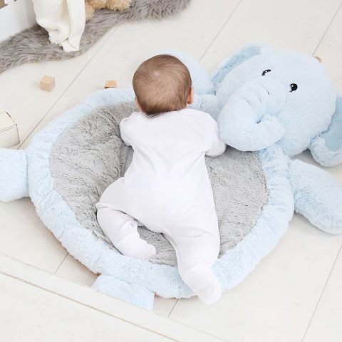 My 1st YearsPersonalized Elephant Playmat - Blue
