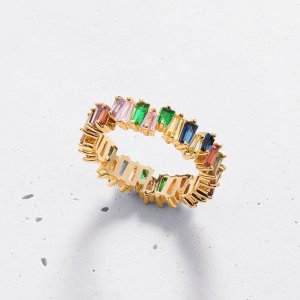 Objekts 25镑礼物专场 彩虹糖戒指、独特钻链鎏金属感