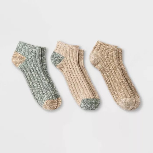 Men&#39;s 3pk Lowcut Socks - Goodfellow &#38; Co&#8482; Colors May Vary 10-13