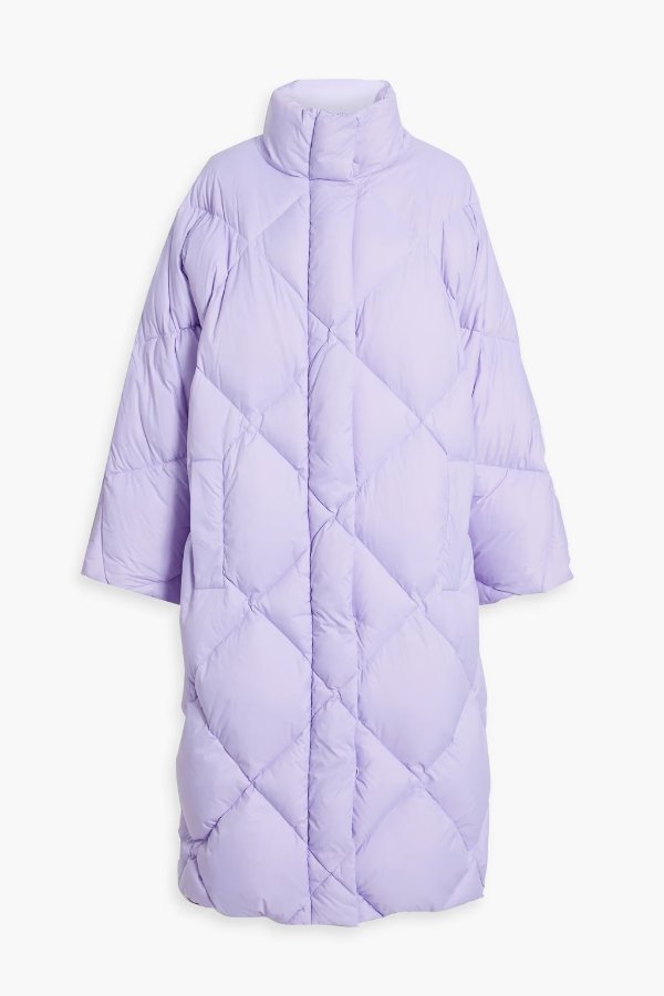 Anissa oversized quilted shell down coat