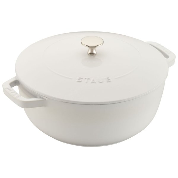 Staub Cast Iron 3.75-qt Essential French Oven - Visual Imperfections - White