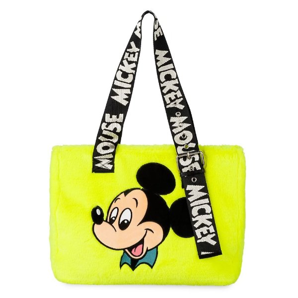 Mickey Mouse Fuzzy Tote Bag | shopDisney