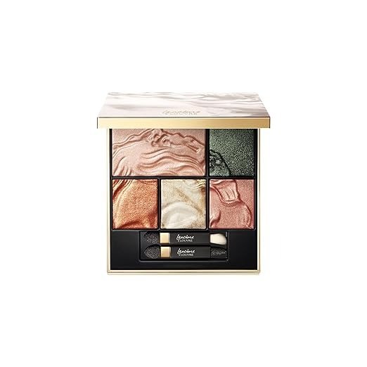 x The Louvre Collection Richelieu Wing Face & Eyeshadow Palette - Makeup Palette Includes Face Highlighter & 4 High-Pigmented, Shimmery Eyeshadow Shades