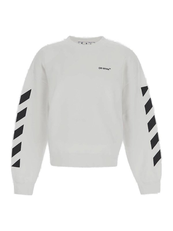 Diagonal Helvetica Long-Sleeved Sweatshirt