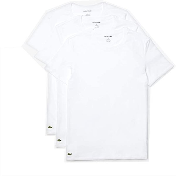 Men's Essentials 3 Pack 100% Cotton Slim Fit Crewneck T-Shirts